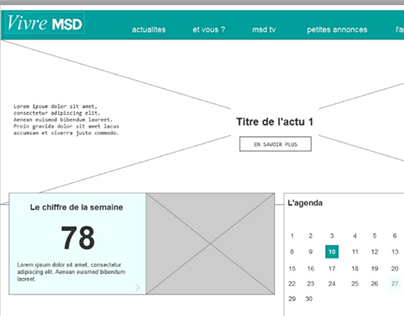 [MSD] - conception d'un site + app mobile intranet
