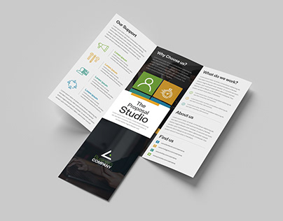 Corporate Business Creative Trifold Brochure Design