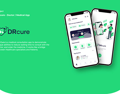 Dr Cure - Doctor Consulting App Concept Design