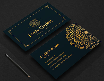 Unique Luxury Business Card Design