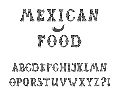 Alphabet in Mexican style
