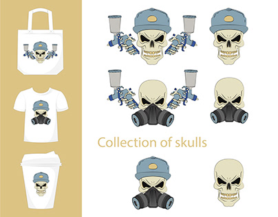 A collection of angry skulls