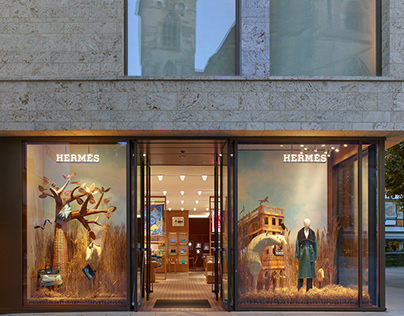 Hermès Window Displays Stuttgart AW19