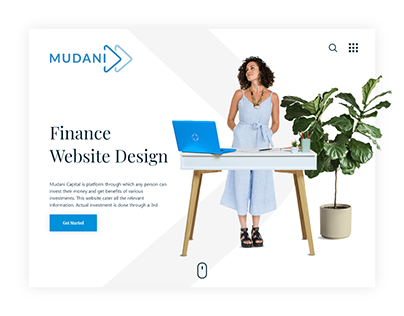Finance Website Design - Mudani