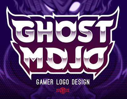 GHOST MOJO. Gamer logo design. 2022