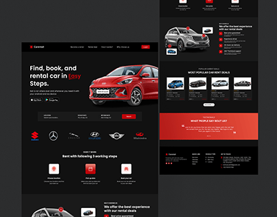 Rental Car Website Design