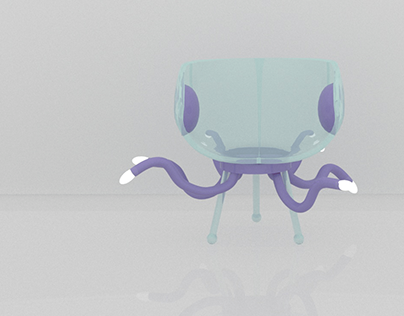 Child chair. Industrial Design. Jellyfish