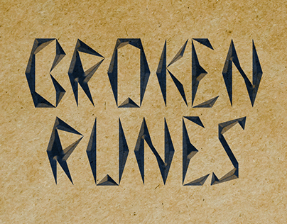 Broken Runes typeface