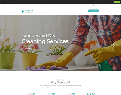 Cleaning Service HubSpot Theme - Purified