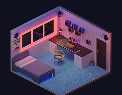 My room | Isométrico 3D |