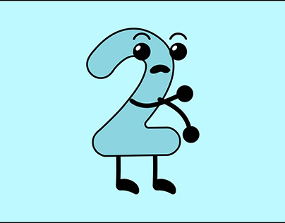 Cute Number '2' Character