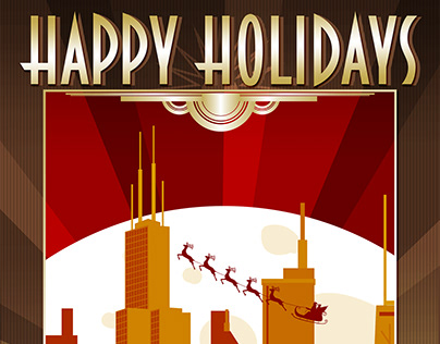 Poster: Happy Holidays with Corporate Identity