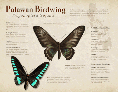 Animated Infographic: Palawan Birdwing