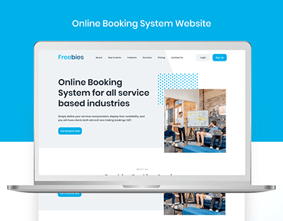 Online Booking Service Homepage