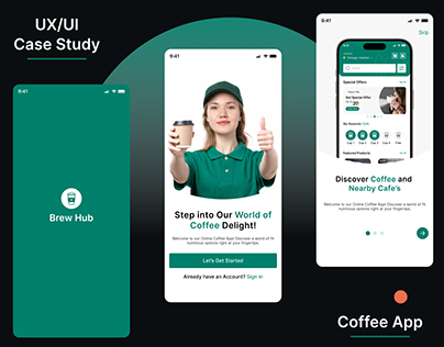 Project thumbnail - Coffee App | UX/UI Case Study.