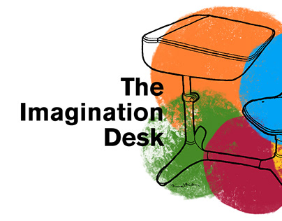 The Imagination Desk branding and illustration