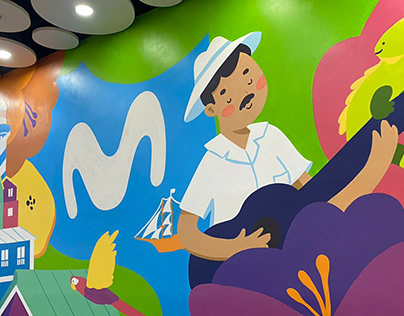 Guayaquil de mis colores - Mural Movistar