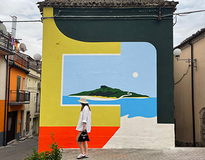 'Daydream' mural, Italy 2021