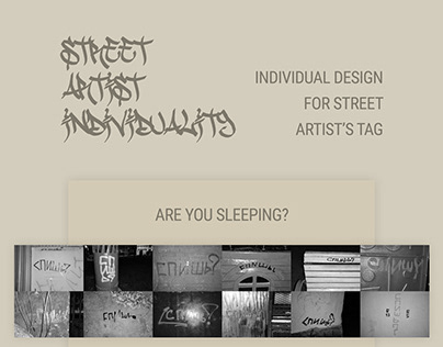 Individual design for street artist’s tag