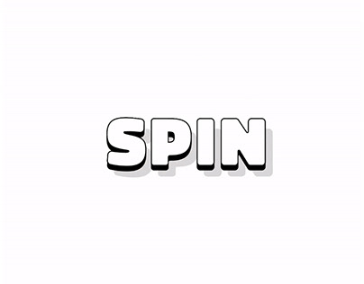 Spin Text GIF
