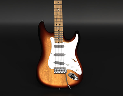 Level 3 Project 3D Model : Fender Stratocaster Guitar