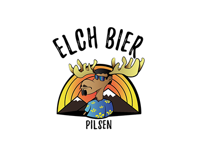 Rótulo da cervejaria Elch Bier