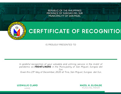 Certificate Layout Design