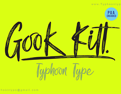 Gook Kitt font