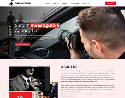 Investigation Website design