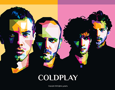 Coldplay Pop Art Portrait