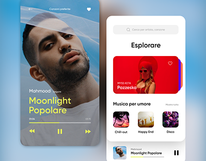 Italian app for listening to music