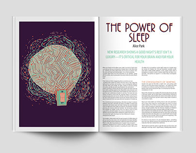 Editorial Illustration: The Power Of Sleep