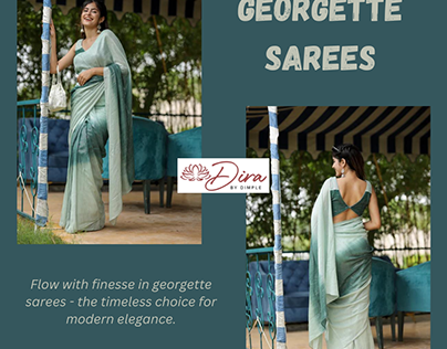 Georgette Sarees: Elegant Drapes