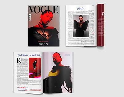 Diseño revista Vogue - Rosalía