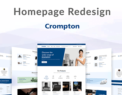 Project thumbnail - Crompton Home Page I Web & Mobile Design