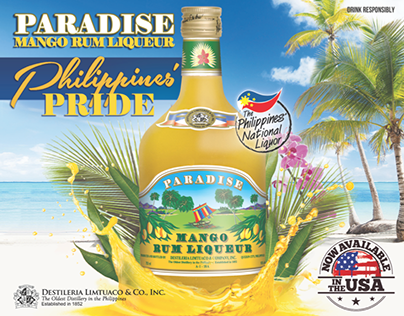 Paradise Mango Rum Liqueur billboard