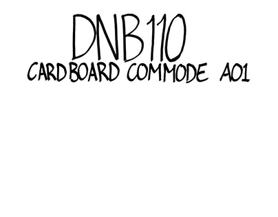 DNB110 Cardboard Commode Design Project