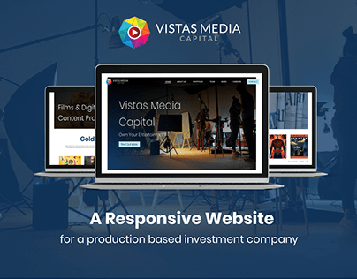 Vistas Media Capital - Website UIUX Design