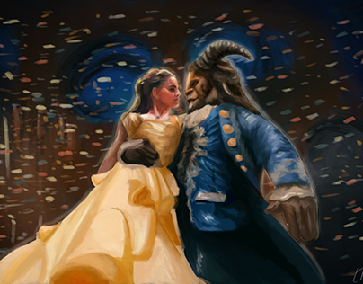 2017 Beauty and the Beast Digital painting