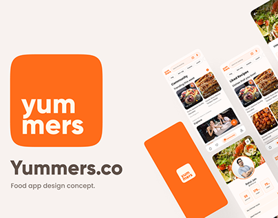 Yummers- A food app design project