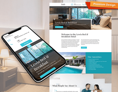 Bed and Breakfast Website Template for Hostel