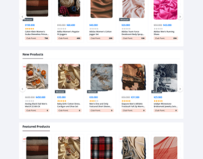eCommerce Website Design for Selling Fabric Material