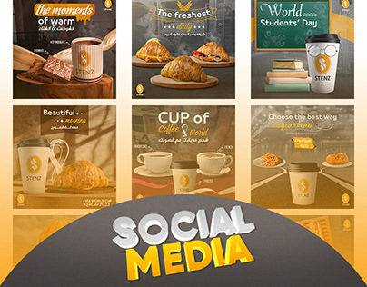 Project thumbnail - Social media designs for STENZ Coffee & Bakery Lounge