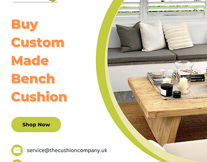 Buy Custom Made Bench Cushion - Cushion Company UK