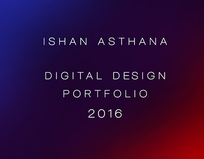 Digital Design Portfolio 2016