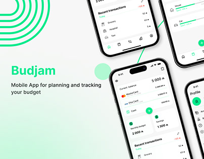 Budget Tracker App Design | UX/UI Case Study