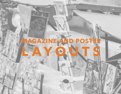 Magazine and Poster Layouts - Typography
