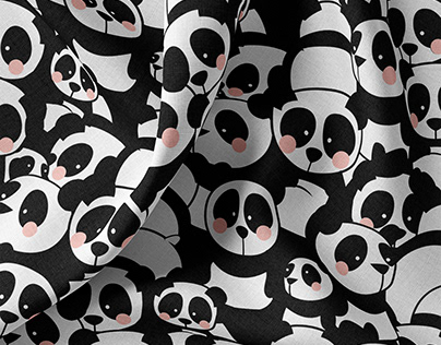 Pandamonium - fabric pattern