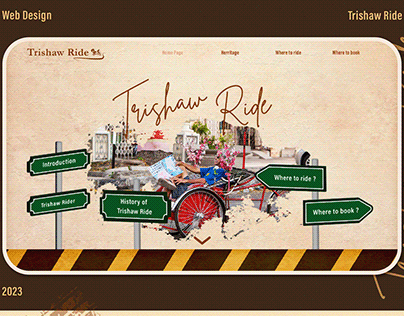 Trishaw Ride Web Design