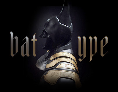 Typographic Batman for Warner Bros Italy
